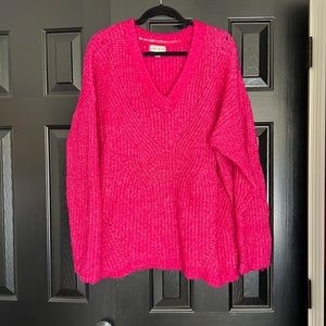 Hot pink Ava & Viv sweater.